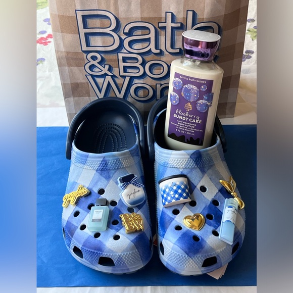 ππ€π BATH & BODY WORKS X GINGHAM CROCS BUNDLE ππ€π NWT ππ€π - Picture 6 of 16